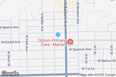 Map image of the property - 1426 W Euclid Ave