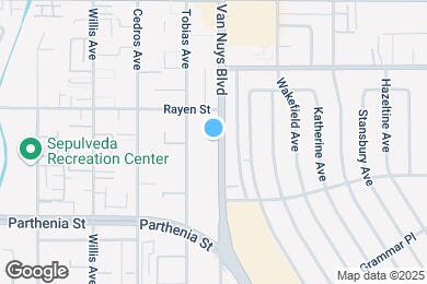 Map image of the property - 8827 Van Nuys Blvd