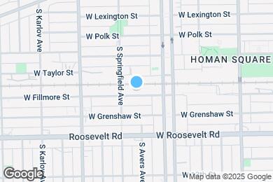 Map image of the property - 3840 W Fillmore St