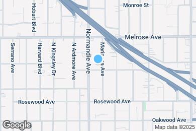 Map image of the property - 609 N Mariposa Ave