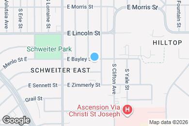 Map image of the property - 3415 E Bayley St