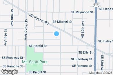 Map image of the property - 7611 SE Insley St