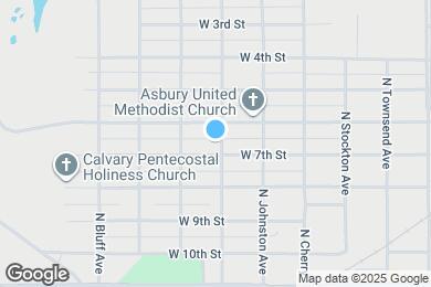 Map image of the property - 513 N Oak Ave