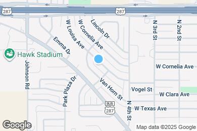 Map image of the property - 1007 W Louisa Ave