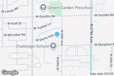 Map image of the property - 6526 N 69th Dr