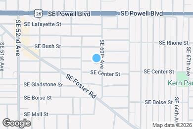 Map image of the property - 5916 SE Francis St