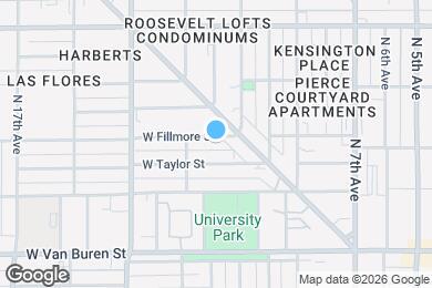 Map image of the property - 1119 W Fillmore St