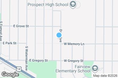 Map image of the property - 432 S Dale Ave