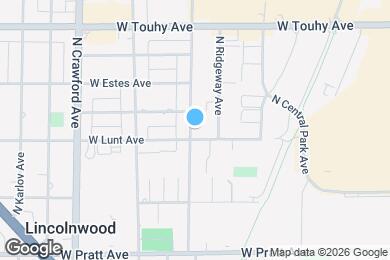 Map image of the property - 7011 N Hamlin Ave