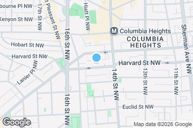 Map image of the property - 1441 Harvard St NW