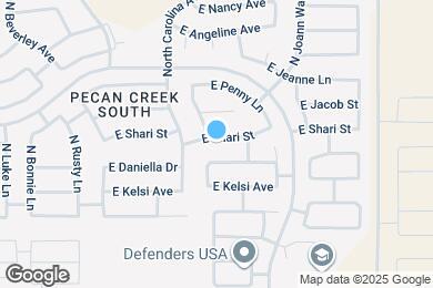 Map image of the property - 1275 E Shari St