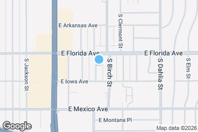 Map image of the property - 1540 S Bellaire St