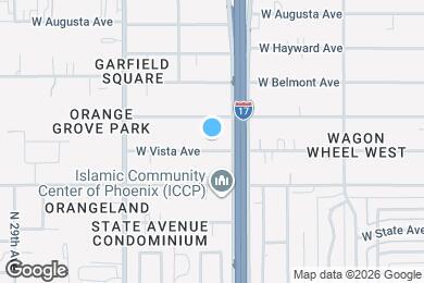 Map image of the property - 2520 W Vista Ave