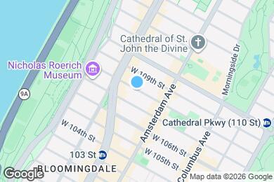 Map image of the property - Modern ROOM at The Central Park West