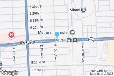 Map image of the property - 1025 E 25th St