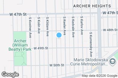 Map image of the property - 4829 S Tripp Ave