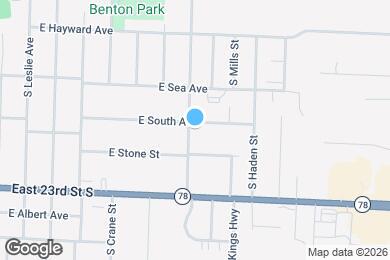 Map image of the property - 1017 S Savage St