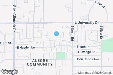 Map image of the property - 1905 E University Dr