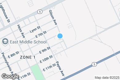 Map image of the property - 1436 E 9th St
