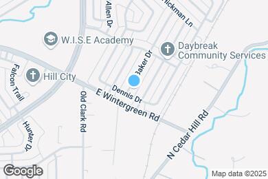 Map image of the property - 1402 Baker Dr