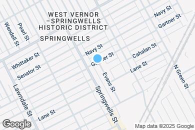 Map image of the property - 1701 Evans St