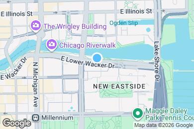Map image of the property - 341 E Wacker Dr