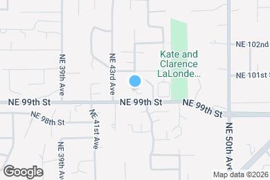 Map image of the property - 9909 NE 44th Ct