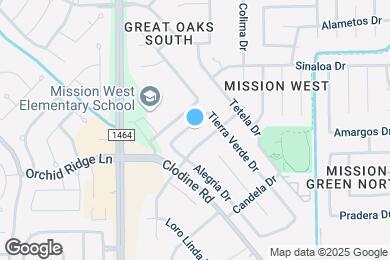 Map image of the property - 17019 Mercado Dr