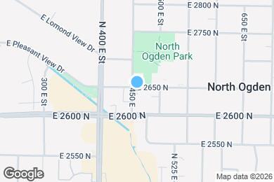 Map image of the property - 461 E 2650 N