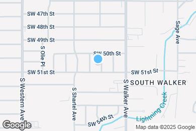 Map image of the property - 5117 S Lee Ave