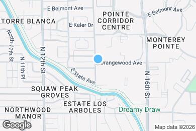 Map image of the property - 1411 E Orangewood Ave