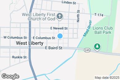 Map image of the property - 301 E Columbus St