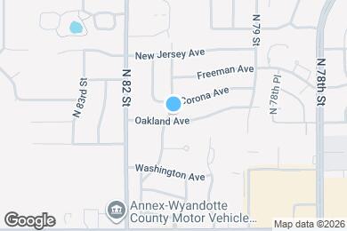 Map image of the property - 8020 Oakland Ave