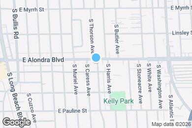 Map image of the property - 4020 E Alondra Blvd