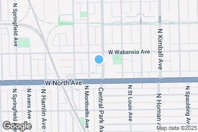 Map image of the property - 1628 N Central Park Ave
