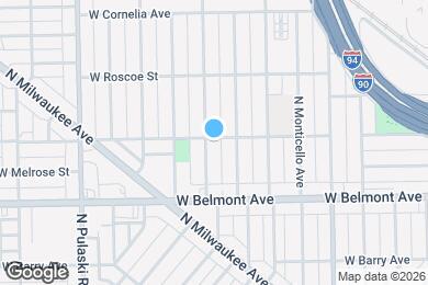 Map image of the property - 3257 N Hamlin Ave