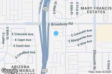 Map image of the property - 8921 E Crescent Ave