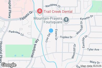 Map image of the property - 509 Live Oak Dr
