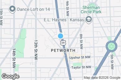 Map image of the property - 4328 Georgia Ave NW