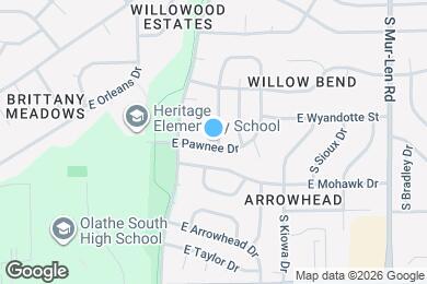 Map image of the property - 1437 S Tomahawk Ln