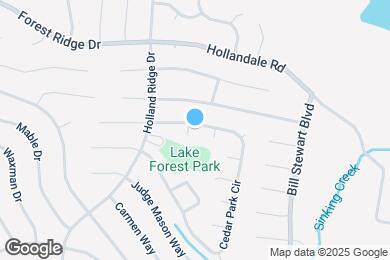 Map image of the property - 317 Cedar Park Cir