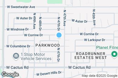Map image of the property - 4720 W Larkspur Dr