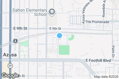 Map image of the property - Azusa Gardens Apartments