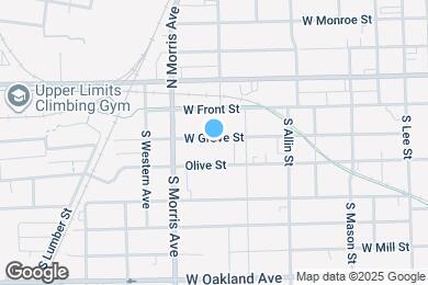 Map image of the property - 928 W Grove St