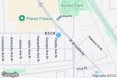Map image of the property - 5324 Florida Ave N