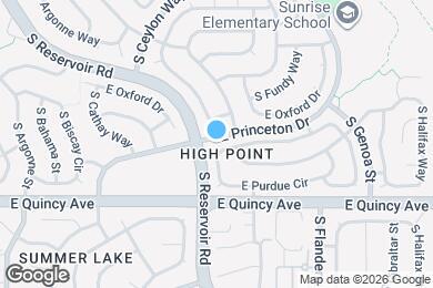 Map image of the property - 19322 E Purdue Cir