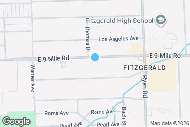 Map image of the property - 3644 E 9 Mile Rd