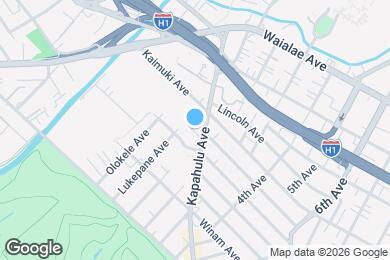 Map image of the property - 922 Kapahulu Ave