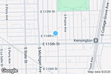 Map image of the property - 11432 S Indiana Ave