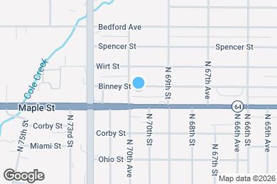Map image of the property - 6939 Binney St